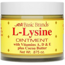베이직 오가닉 엘라이신 연고 0.87온스(6팩), 0.875 Ounce (Pack of 6)