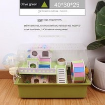 애완용품 햄스터 케이지 작은 동물 고슴도치 토끼 기니피그 대형 빌라 스윙 계단 패키지 용품 장난감 세트 아크릴, 9PCS-8