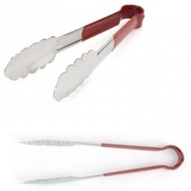 MM 코팅 손잡이 스텐 부페집게 샐러드집게 튀김집게 1개, 코팅꽃잎집게 대(40cm)