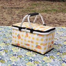 Z3JC 캠핑 방수 두꺼운 접이식 아이스백 텀블러, Z3JC 황격무 16관 보온보냉바구니 + 아이스팩 6개