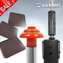 꾸버스 고급 난로받침대 연통보호망 역풍방지기 화목난로 펠렛난로 장작난로 난로용품, 연통보호망125mm