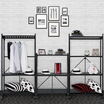 원룸 인테리어 폴딩선반 접이식 4단 선반 무빙트롤리 수납카트 양념 틈새, 선반 4090 4단 블랙