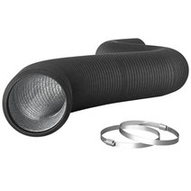 배기 환풍기 건조기 벤트 호스 4/6 인치 덕트 환기 주방 유연한 인라인 팬 통기구 공기 Tupe 부품, 03 White