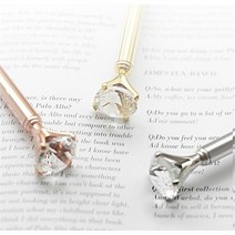 선물용볼펜 다이아몬드 볼펜 보석 모양펜, 2-1. 일반형 실버