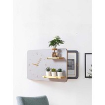 두꺼비집 가리개 인터폰 배전함 커버 모던 인테리어 시계, 핑크 S-C형