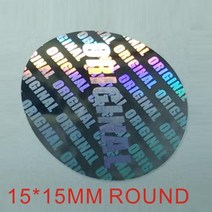 홀로그램 스티커 라운드 1 회 사용 오리지널 라벨 방수 셀프 접착 스티커로고가 있는 맞춤형 홀로그램 스티커, 220PCS  In stock