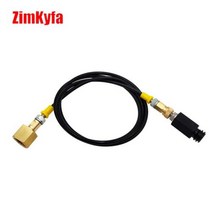 서바이벌 페인트볼 SodaStream 소다 클럽 외부 15 미터 호스 어댑터 CO2 탱, US-CGA320