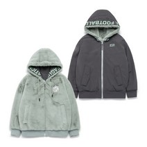 엔에프엘 F214UJK954 리버시블 비건 퍼 자켓 OLIVE