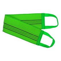 [샤올이타올] 고리 목욕타올 연두색 등때밀이 3장