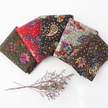 굿팡패브릭 면30수]대폭 오색페이즐리 5color(7506185), 카키