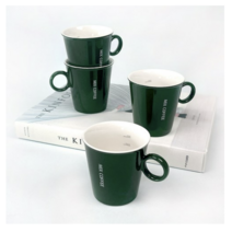 파울러스 뉴 믹스커피 머그잔, 그린, 8개