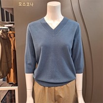 모스코나 SH02 가을 브이넥 레귤러핏 니트 mokr22tz3