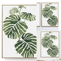 세로형 나뭇잎 현대식 액자(60CMX80CM) 유화그림파는곳 미술작품액자 사무실인테리어그림