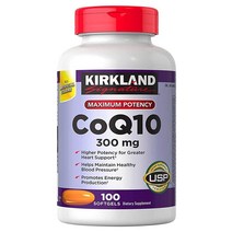 Kirkland SignatureCoq10 300mg 100 Softgels-Supplementing with CoQ10 Supports Heart and Antioxidant H, 100 Count (Pack of 2)