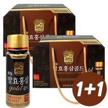 (1+1) 광동제약 발효 홍삼 골드 100ml x 10병 어버이날 스승의날 선물 명절선물, 20개, 상세페이지 참조