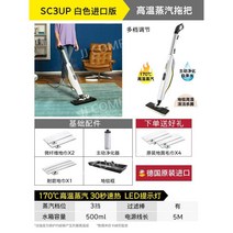 독일 Karcher 수입 고온 스팀 걸레 무선 가정용 소독 살균 청소 아티팩트 SC3UP, White-SC3UP의 가져온 버전