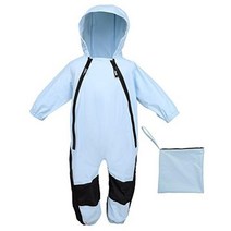 HAPIU 아동용 유아 레인슈트 머디 버디 방수 커버롤 오리지널 블루-오리지널 18 Months