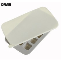 DFMEI 얼음틀 얼음틀 얼음틀 얼음틀 얼음제빙보관함 업소용 아이스하키 냉장고 제빙기 실리콘 가정용 대 얼음 급속냉동기, 화이트(스퀘어), 사각형