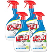 무균무때 욕실 물때 강력제거 욕실용 세정제 900ml / 허브향 대용량, 4개