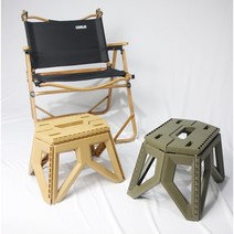 캠핑 플라스틱 스툴 폴딩 체어 접이식 의자 워터저그 받침대, 탄