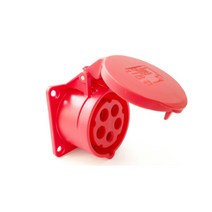 PCE 315-6 16A 400V대용량 전기 커넥터 직선형 판넬 소켓 암 5PIN 산업용 플러그