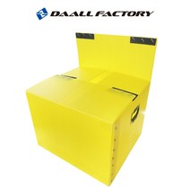 다올팩토리 65 X 45 X 40 cm 이사박스 6호, 노랑, 벨크로형