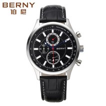 스위스시계 남성시계 손목시계 가죽 메탈 깔끔한 고급스러운 브랜드 럭셔리 Berny-남성용 쿼츠 스포츠 시계 밀리터리 방수 스트랩 빛나는 손목 비즈니스 스타일 선물