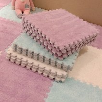 층간소음방지 놀이 퍼즐매트, 5+5, 화이트+베이지