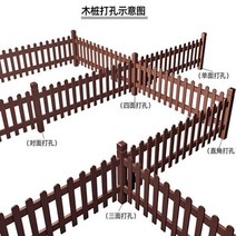 담당 울타리 팬스 탄화 부식 방지 나무 야외 정원 잔디 안뜰 파티션 난간, 18. 도면에 따라 맞춤화