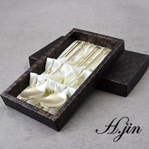 [도도예] H.jin 효 티타늄수저세트 (선물 포장) 외국인 친구 바이어 한국 전통 어버이날 명절 단체 기념품 답례품 추천, A스타일