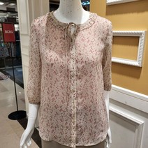 BCBG 비씨비지 가을22 루비 프린트 블라우스