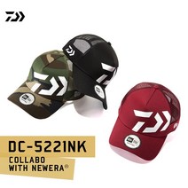 원낚시 다이와 뉴에라 콜라보 DC-5221NK 메쉬캡, 우드랜드 카모
