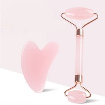 정말 얼굴이 작아지는 맛사지기 괄사 롤러 V라인 바디 경락 도구 양면형 스톤 이중턱 안면, 롤러 단품 ( 재질 수지 )