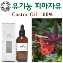 허브인] SOIL인증 유기농(Organic)피마자오일 + 브러쉬증정, 유기농100ml