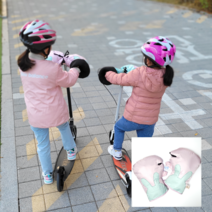 방한 킥보드 워머 자전거 워머 장갑, (소)토끼핑크