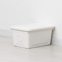 [올리빙] 도트 리빙박스 24L 1P, 다크그레이, 1개