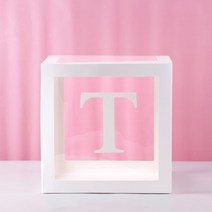 투명 풍선 상자 베이비 샤워 장식 소년 소녀 첫 번째 생일 파티 장식 어린이 웨딩 용품, 27cm Box, T