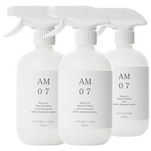 몬트 코튼향 섬유살균탈취제&무향 살균소독수 500ml, 3개