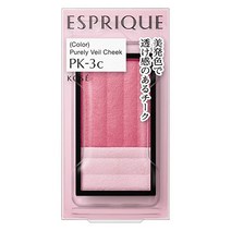 코세 에스프리크 ESPRIQUE PK-1 블러셔 퓨어 베일 리미티드 에디션 키트 핑크, PK-3c Pink, Refill