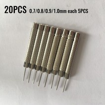 20PCS 골무 탄소강 케어 청소 드리프트 건 Gunsmith 핀 펀치 세트 시계 수리 도구 리무버 조정 Watc, 한개옵션0