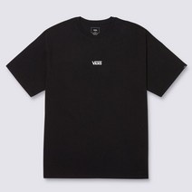 백화점 정품 반스 공식스토어 VANS 반스 반스 코어 로고 반팔 티셔츠 블랙 / VN000GX9BLK