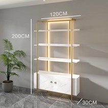 네일샵 조명 장식장 매니큐어 보관 디스플레이 헤어샵, O.캐비닛 및 조명 포함 1.2m