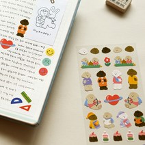 다이어리 리무버 씰 01-08/데코스티커 디자인스티커, 06Stationery