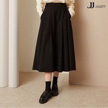 JJ지고트 백 밴딩 기모 플리츠 스커트 GMCP0SKW8