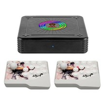 게임 박스 X11 3D 홈 비디오 콘솔 듀얼 시스템 4K HD 내장 16GB 50000 + 무선 조이스틱 PSP N64 용 50 시뮬레이터, Wireless Joystick_64GB | EU, Wireless Joystick+64GB+EU