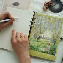 육공다이어리 명화 표지 20종 6공 다이어리 꾸미기 다꾸용품 DIY 감성 속지 내지 다이어리표지, 13.모자를 쓴 여자