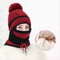 두꺼운 스노우보드 스키장 니트 털모자 스키장모자