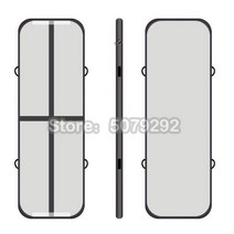 에어바운스 미니 에어 트랙 펌프 DWF 풍선 매트리스 13M 공기 바닥 트램펄린 가정용 체육관 매트 핫, 1x0.6x0.1m with pump, black cross line