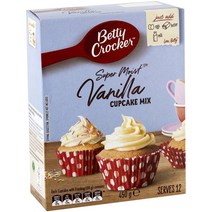 베티크로커 바닐라 컵케이크 믹스 450g Betty Crocker Vanilla Cupcake Mix, 1팩