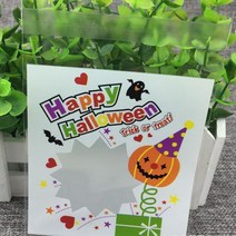 할로윈 호박 opp포장지 100매_럭키데이몰 할로윈데이 할로윈 축제 사탕 초콜렛 마카롱 선물포장 접착비닐봉투 어린이집 유치원 교회 학교 학원 초콜릿 쿠키 마카롱 사탕 선물포장지, 1세트, 할로윈 호박 opp포장지 100매